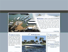 Tablet Screenshot of millcreekresortandmarina.com